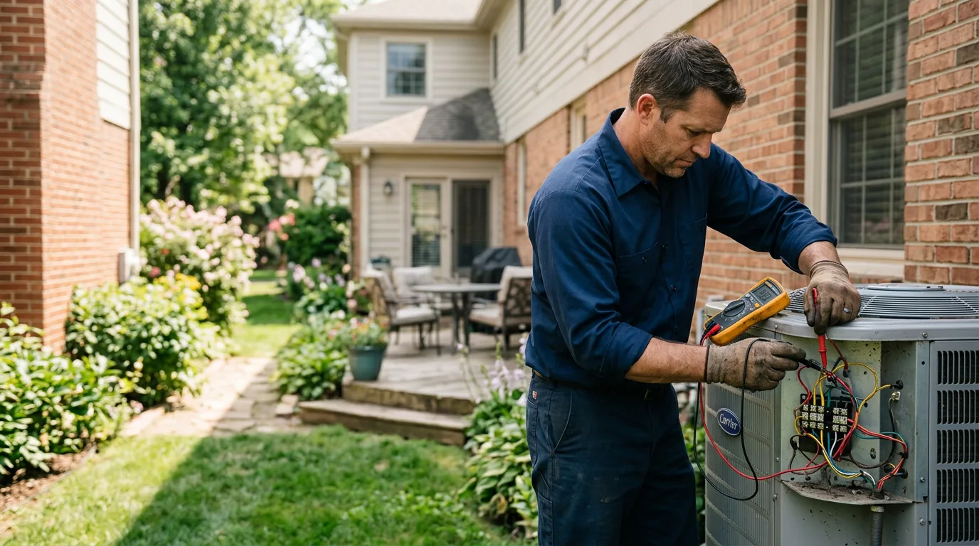 HVAC technician working near Springfield, OH